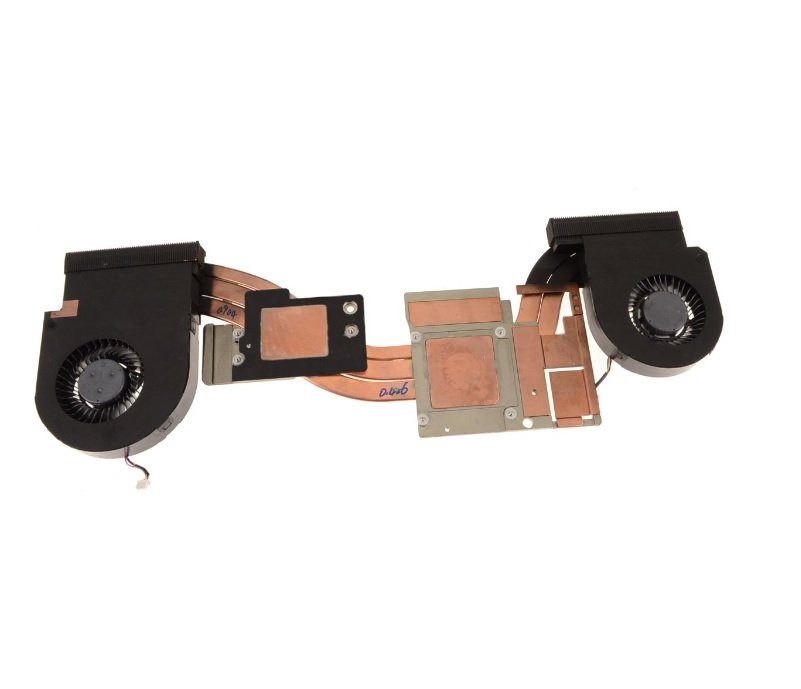 Dell Precision 17 7720 OEM CPU Heatsink With Fan Assembly For Integrated AMD Graphics UMA P/N 55MXD, AT1TT004ZAL