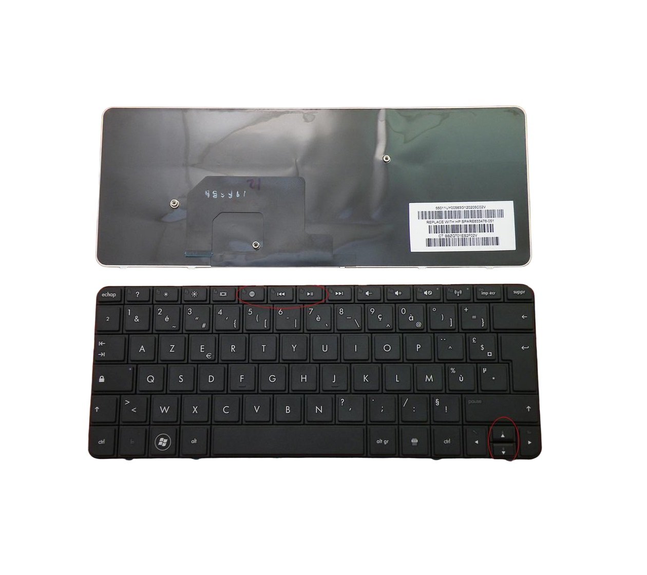 HP MINI 210-3000 OEM Laptop Internal Keyboard P/N 394181141421
