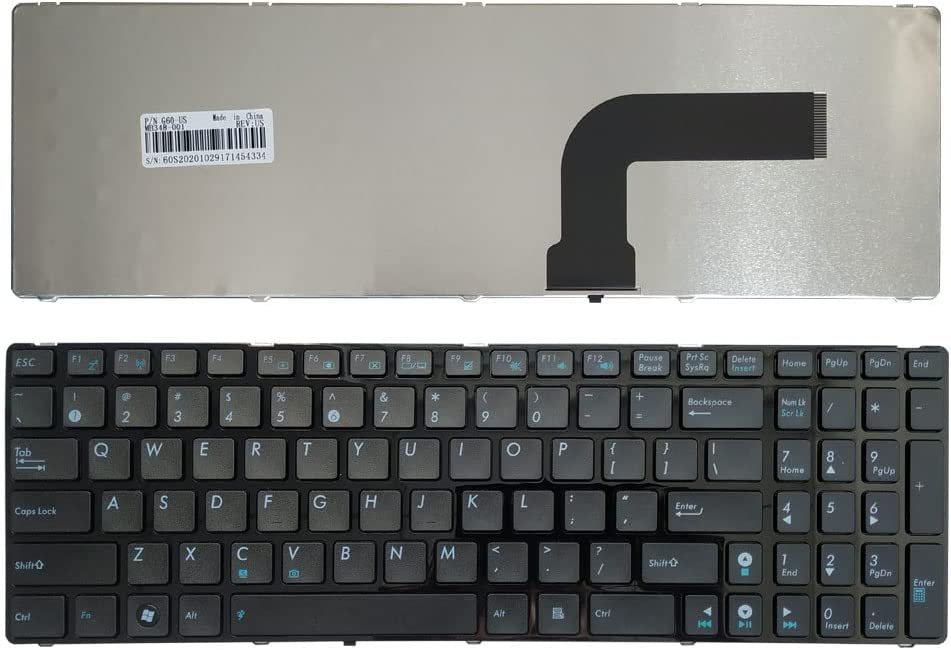 ASUS X52 G51 G60 G72 G73 N61 A55 OEM Laptop Internal Keyboard P/N MB348-001