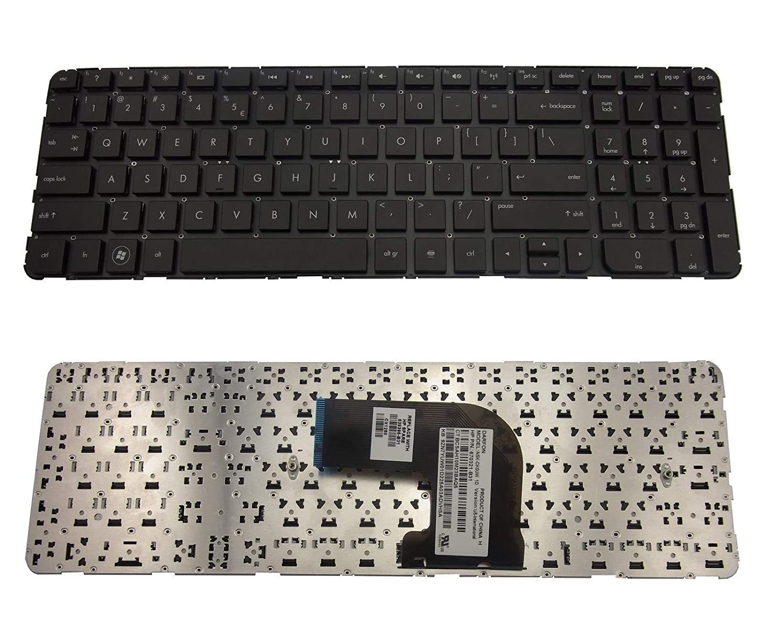 HP Pavilion DV6-7000 DV6-7100 DV6-7200 DV6-7300 OEM Laptop Internal Keyboard P/N 