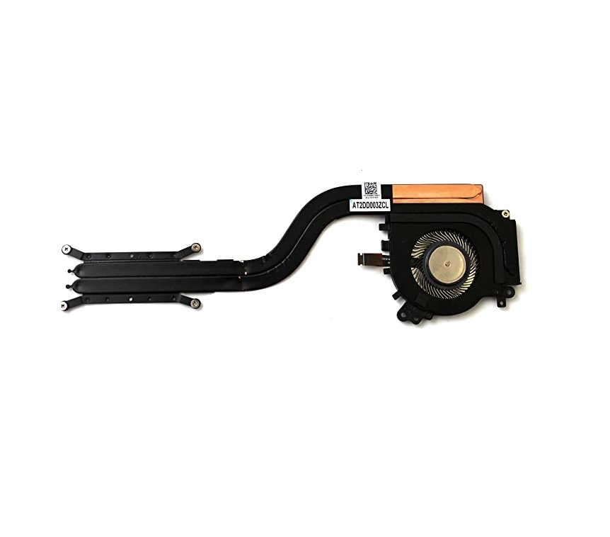 Dell Latitude 7200 OEM CPU Heatsink With Fan Assembly For Integrated AMD Graphics UMA P/N TY9FC, PWXM0, AT2TN001ZAL