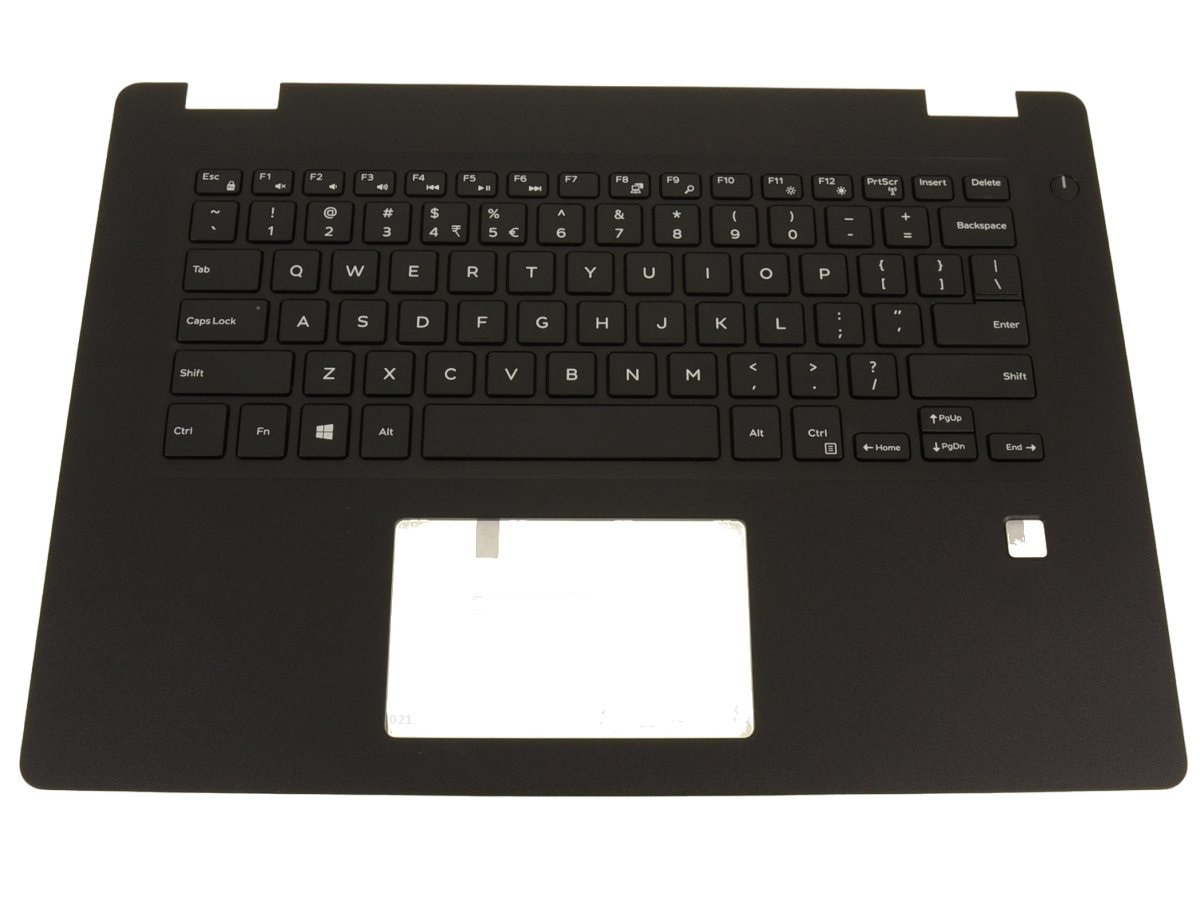 Dell Latitude 3490 OEM Palmrest Keyboard Assembly With Fingerprint  Reader P/N 73TX6, 4WDVP